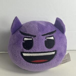Emoji Purple Angry Devil Horns Plush Toy Emoticon Evil Grin Burger King 2019